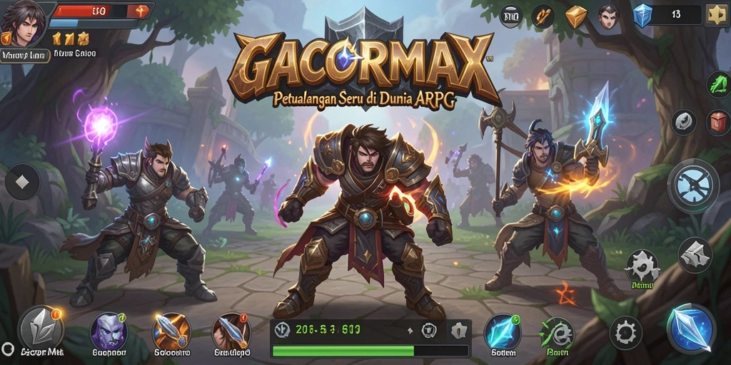 Tampilan menarik dari gameplay ARPG GACORMAX.