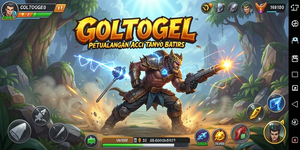 Tangkapan layar GOLTOGEL menunjukkan aksi mendebarkan dalam gameplay.