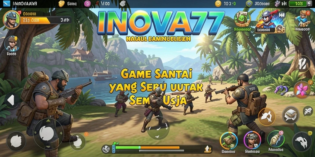 Tampilan gameplay menarik dan interaktif dari INOVA77.