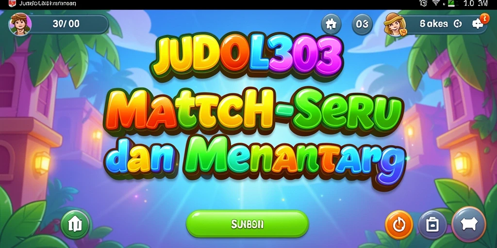 Tampilan gameplay menarik dari JUDOL303 dalam aksi match-3.