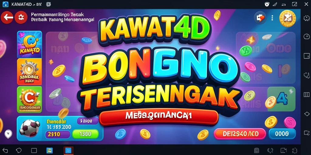 Tampilan gameplay Bingo yang menegangkan dan seru di KAWAT4D.