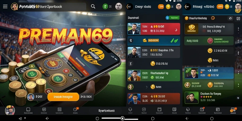 Tampilan screenshot gameplay Sportsbook PREMAN69 yang menarik dan interaktif.