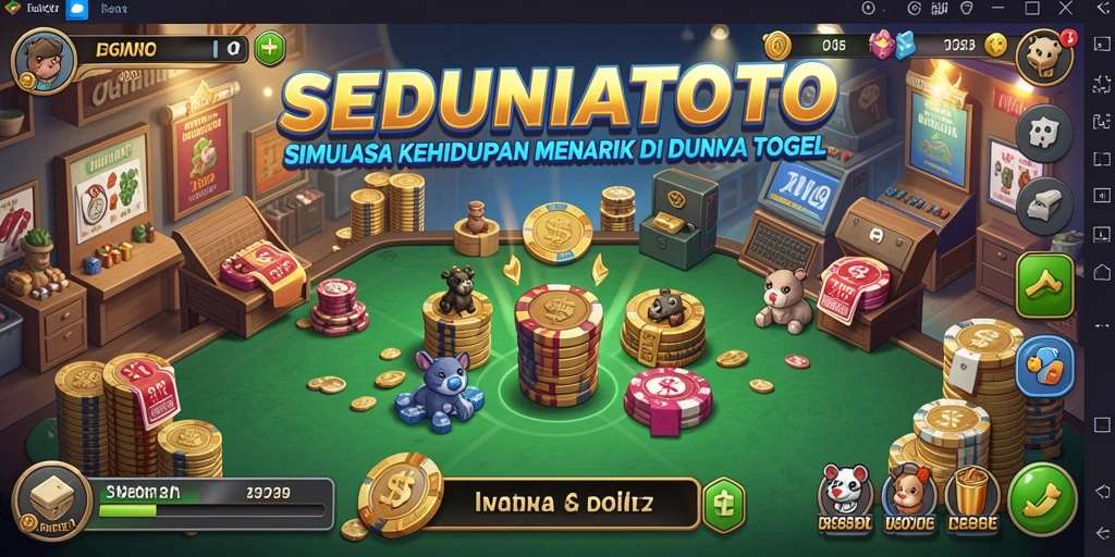 Tampilan gameplay SEDUNIATOTO dengan fitur simulasi yang menarik.