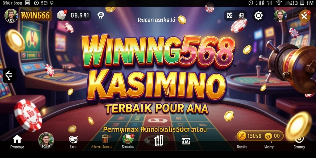 Screenshot utama dari gameplay Kasino yang mendebarkan di WINNING568.